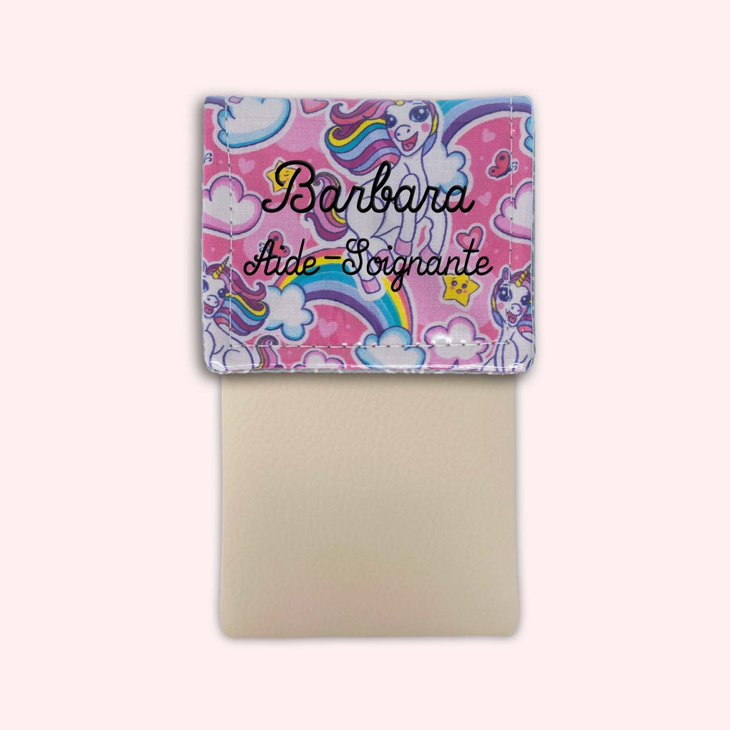 Pochette aimantée Licorne