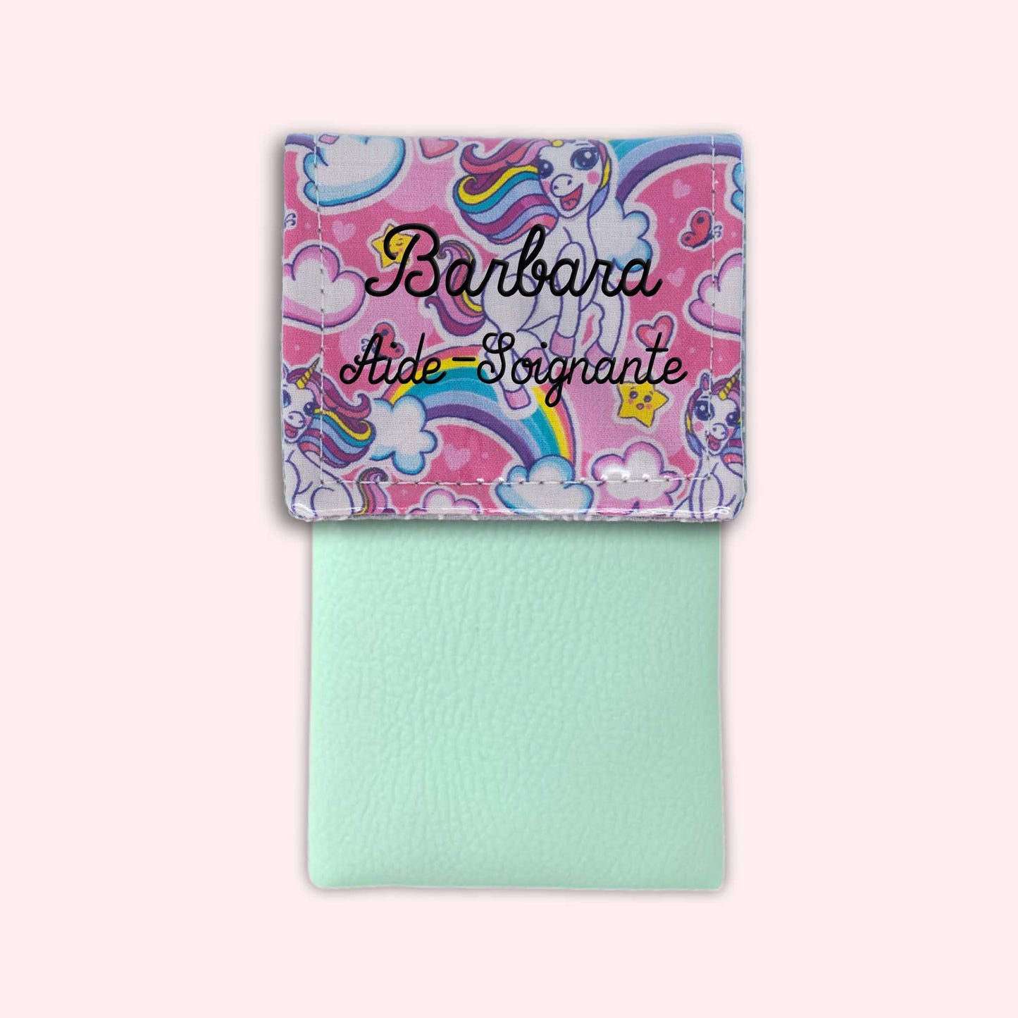Pochette aimantée Licorne