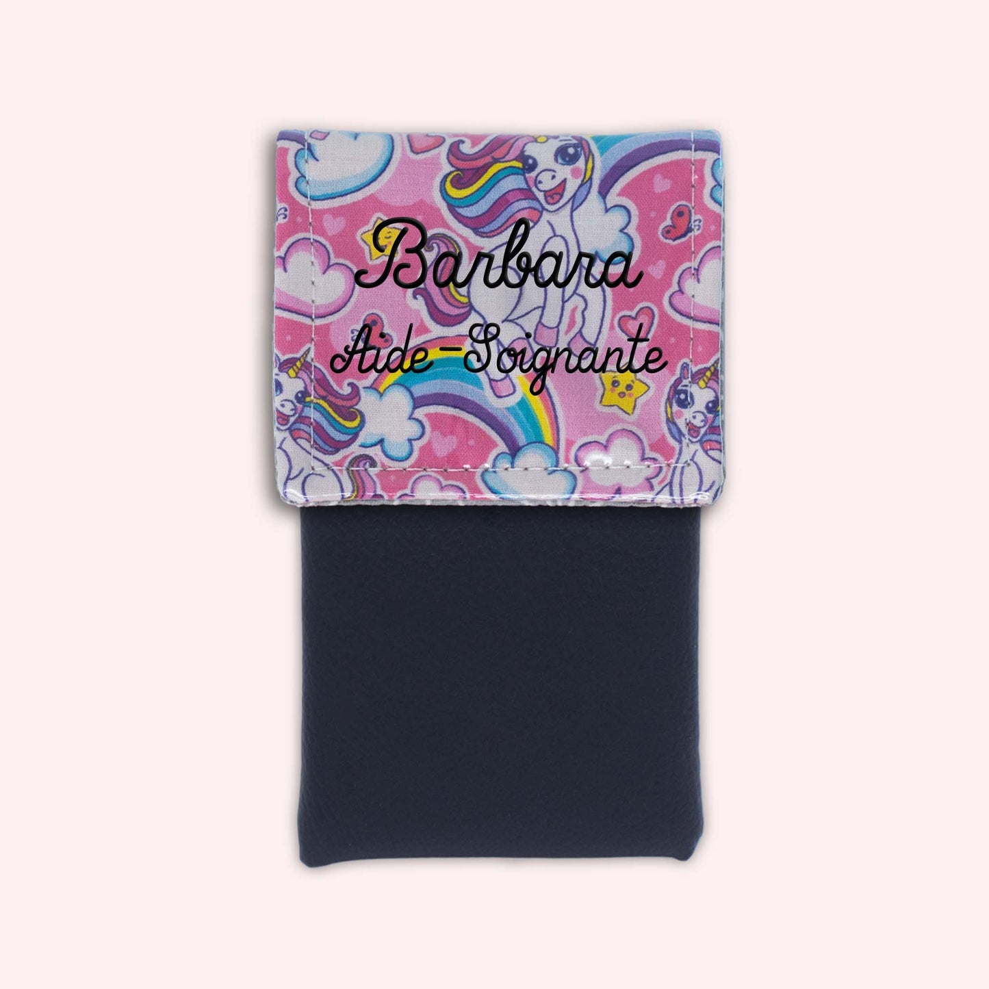Pochette aimantée Licorne