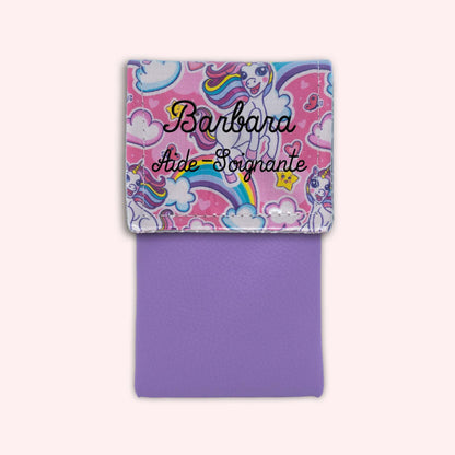 Pochette aimantée Licorne