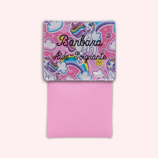 Pochette aimantée Licorne