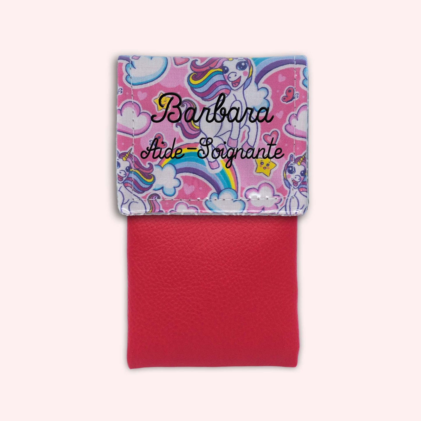 Pochette aimantée Licorne