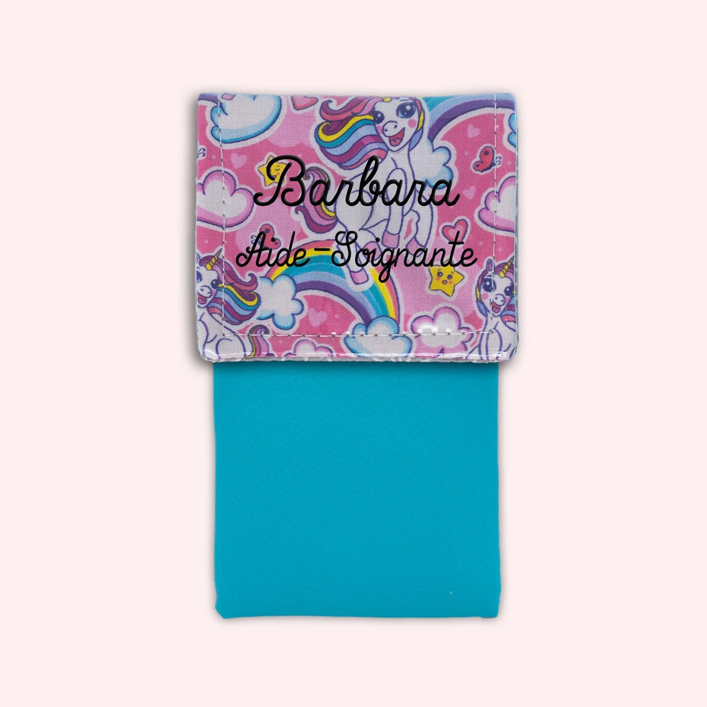 Pochette aimantée Licorne