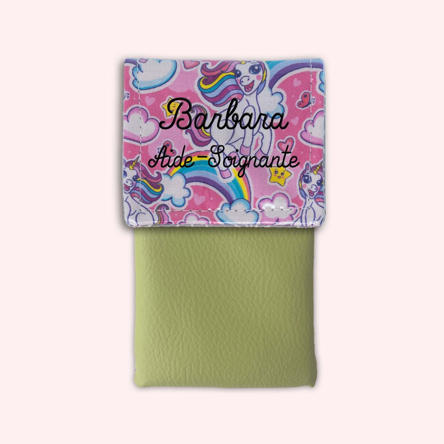 Pochette aimantée Licorne