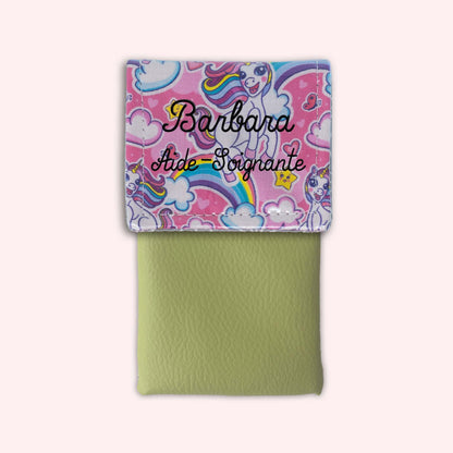 Pochette aimantée Licorne
