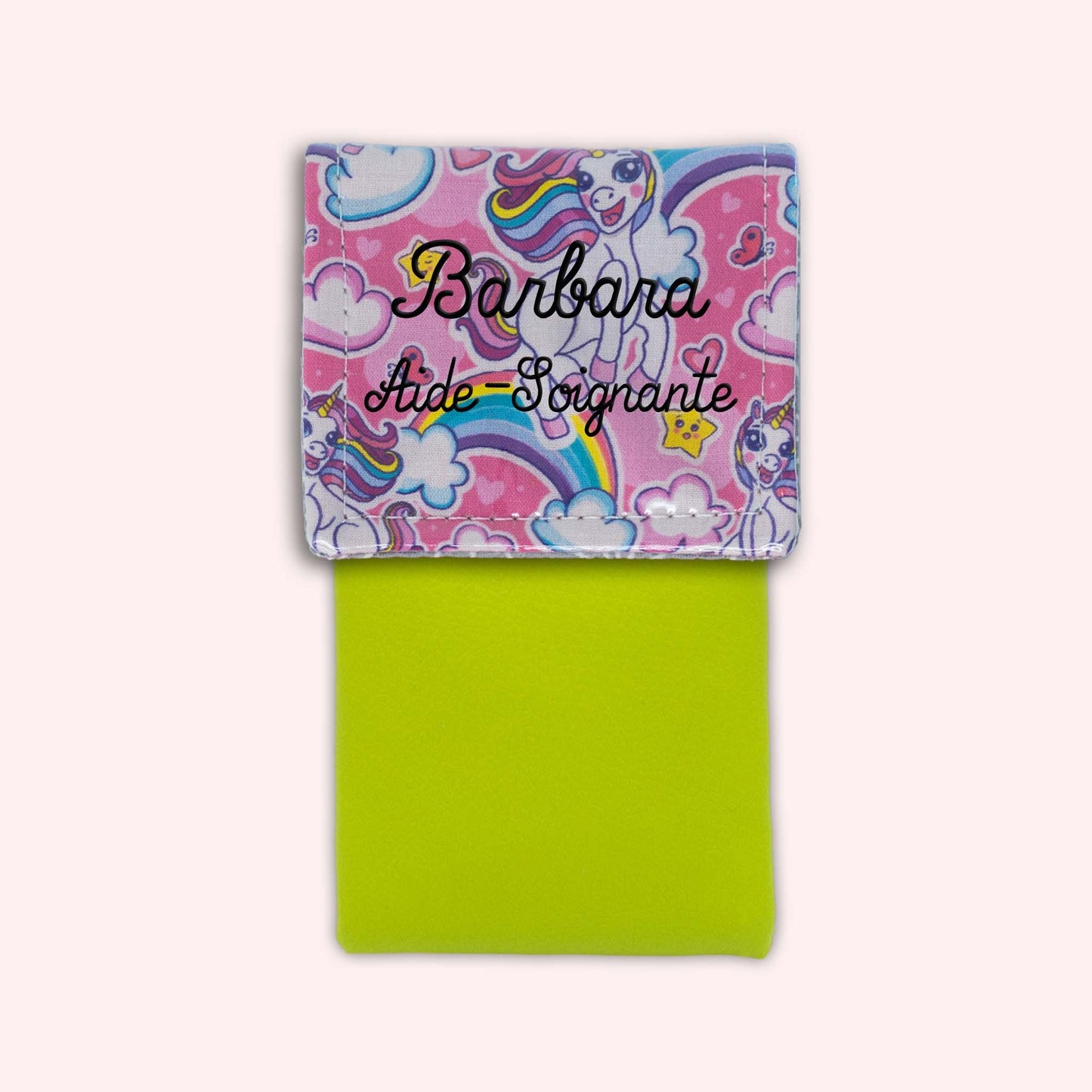 Pochette aimantée Licorne