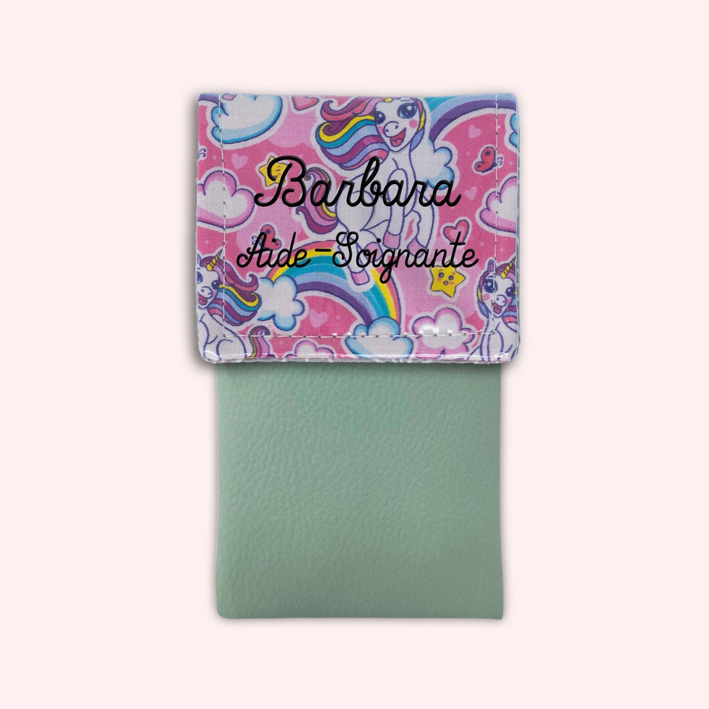 Pochette aimantée Licorne