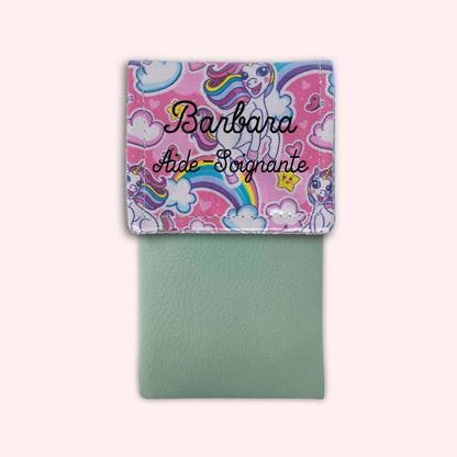 Pochette aimantée Licorne