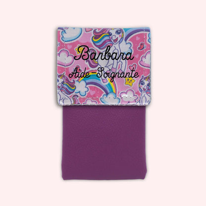 Pochette aimantée Licorne