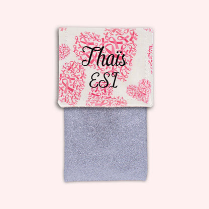Pochette aimantée Rubans coeurs