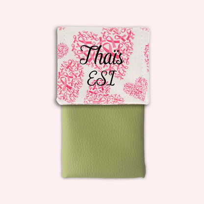 Pochette aimantée Rubans coeurs