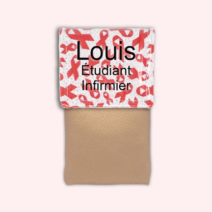 Pochette aimantée Rubans Rouges