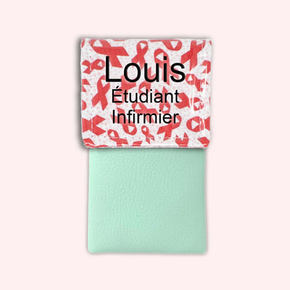 Pochette aimantée Rubans Rouges