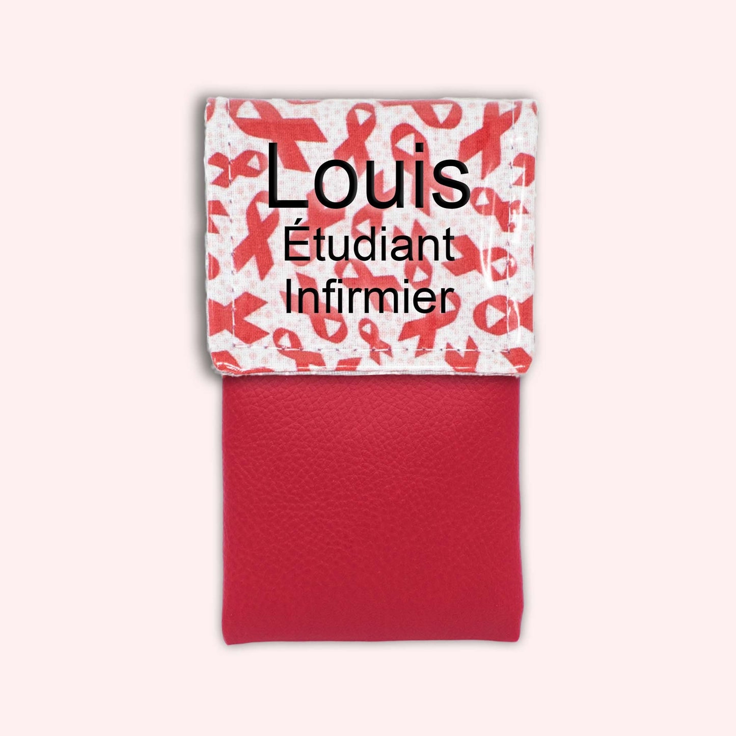 Pochette aimantée Rubans Rouges