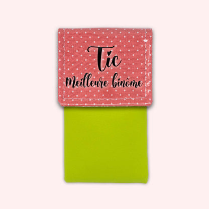 Pochette aimantée Corail Petits Pois