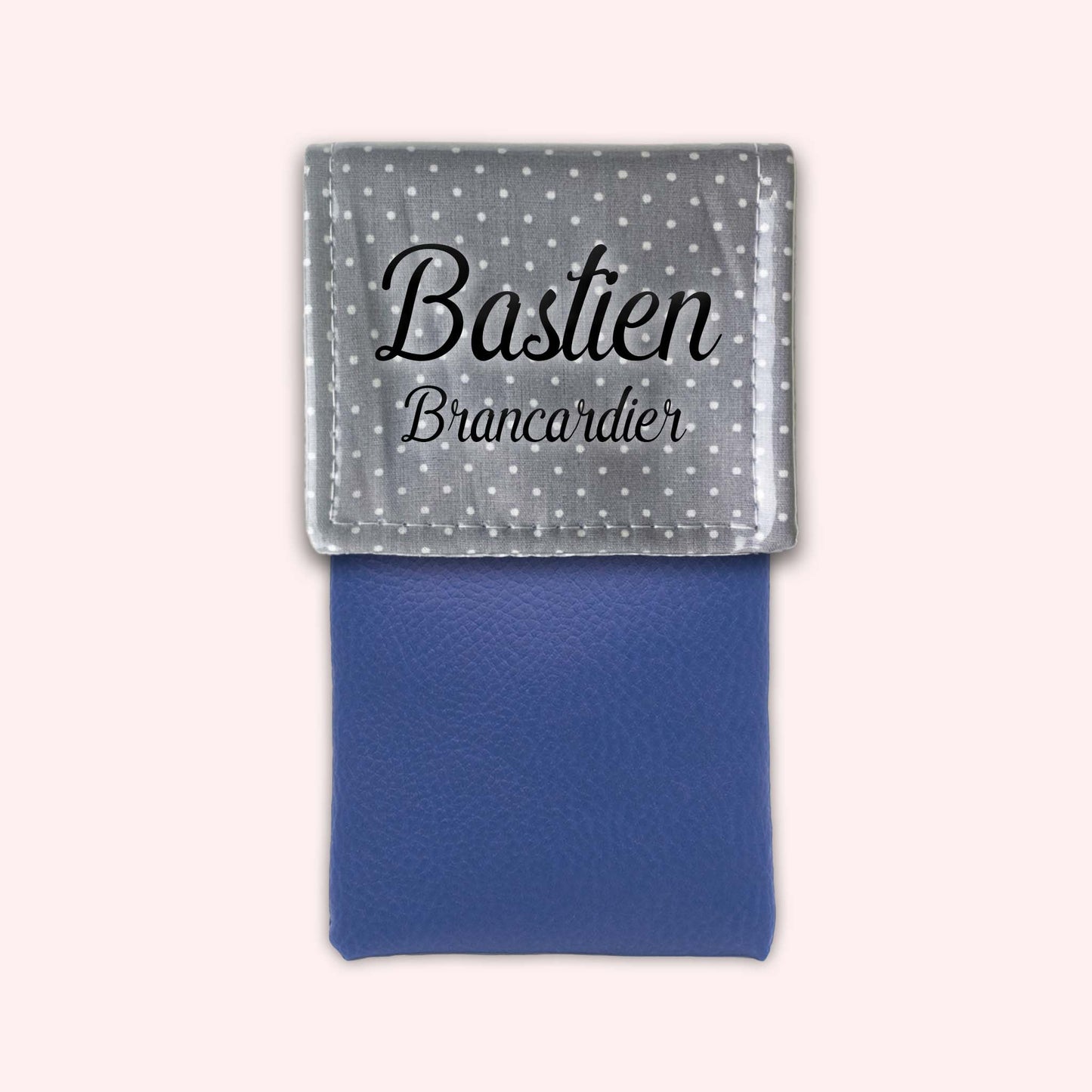 Light Grey Polka Dots Magnetic Pouch