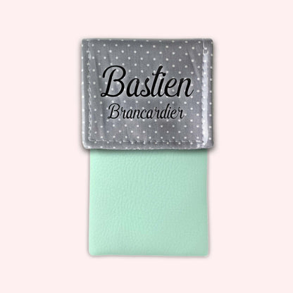Light Grey Polka Dots Magnetic Pouch