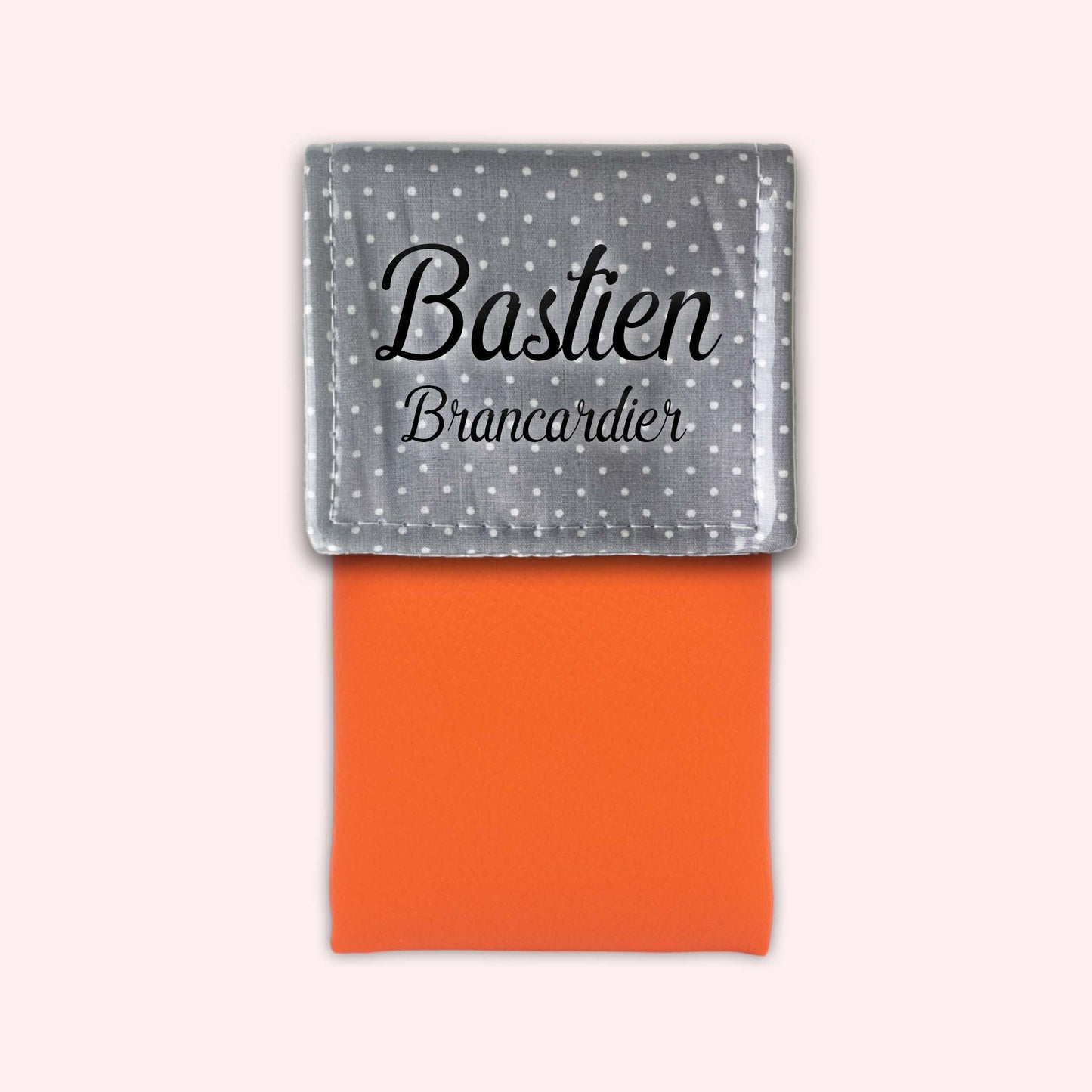 Light Grey Polka Dots Magnetic Pouch