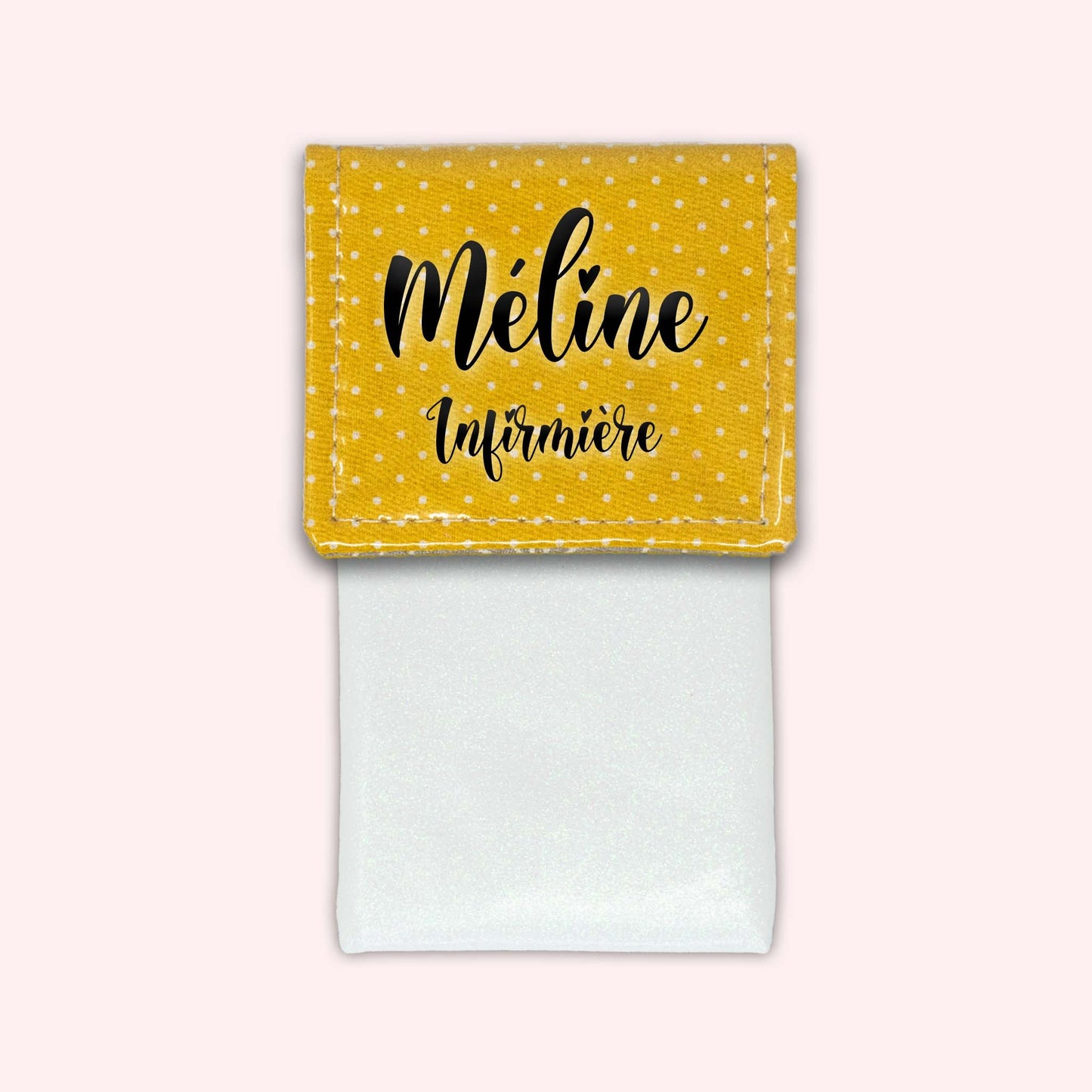 Yellow Polka Dot Magnetic Pouch