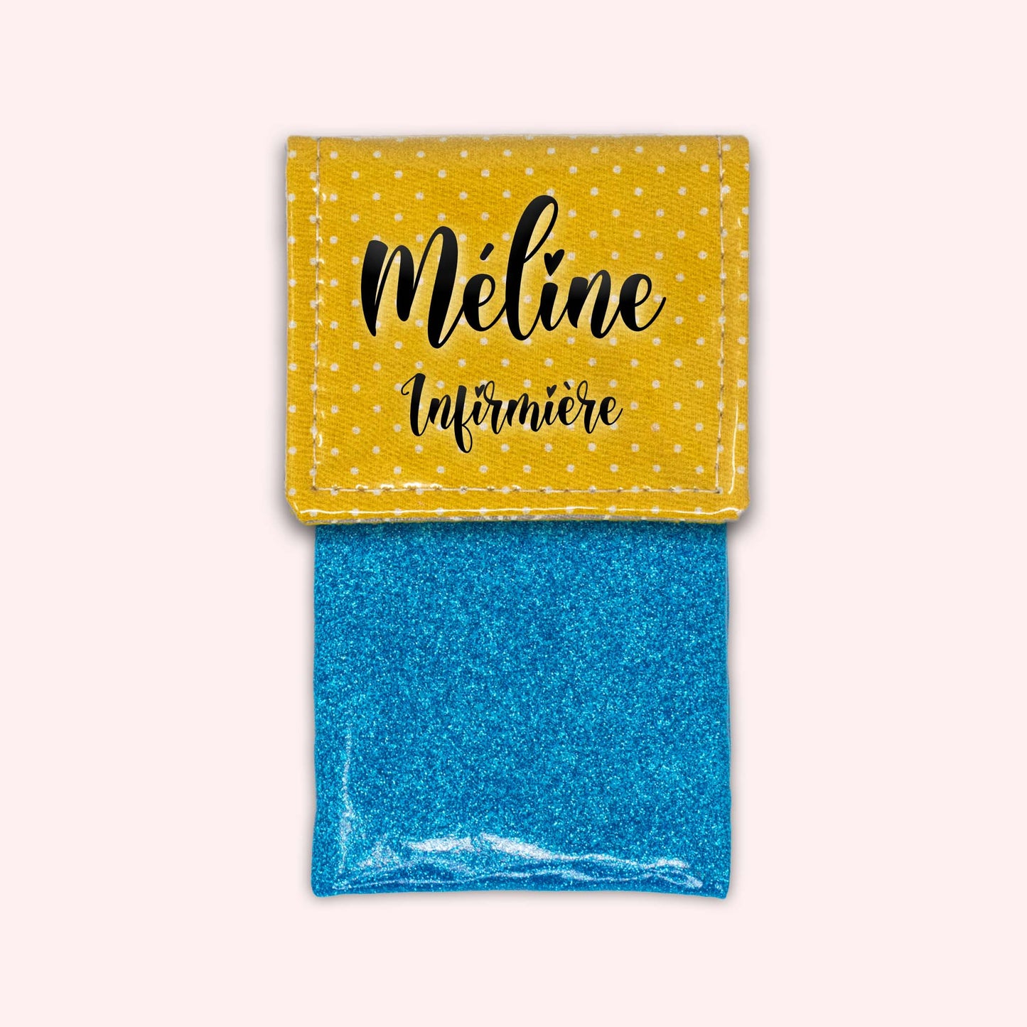 Yellow Polka Dot Magnetic Pouch