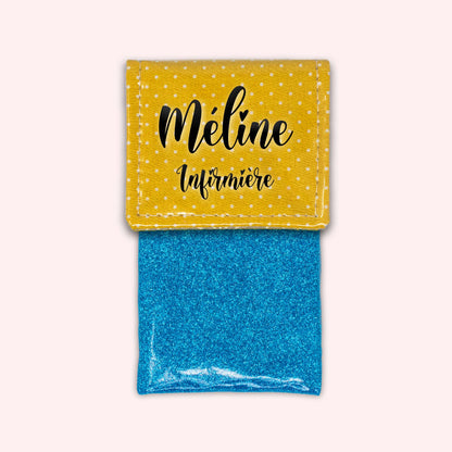 Yellow Polka Dot Magnetic Pouch