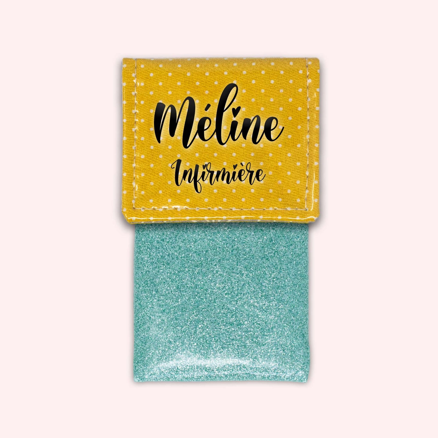 Yellow Polka Dot Magnetic Pouch