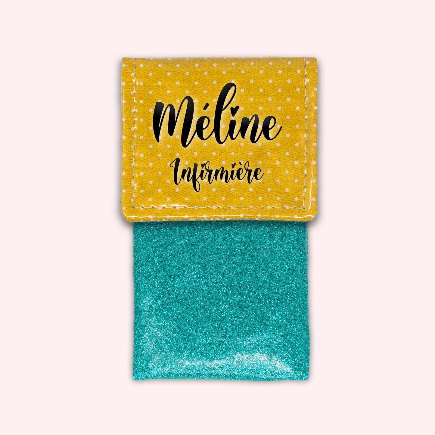 Yellow Polka Dot Magnetic Pouch