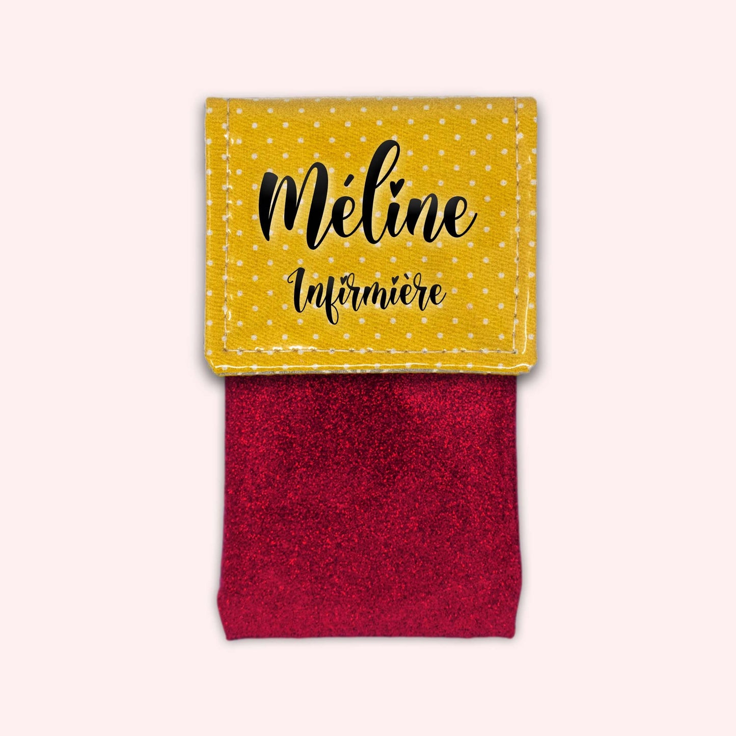 Yellow Polka Dot Magnetic Pouch