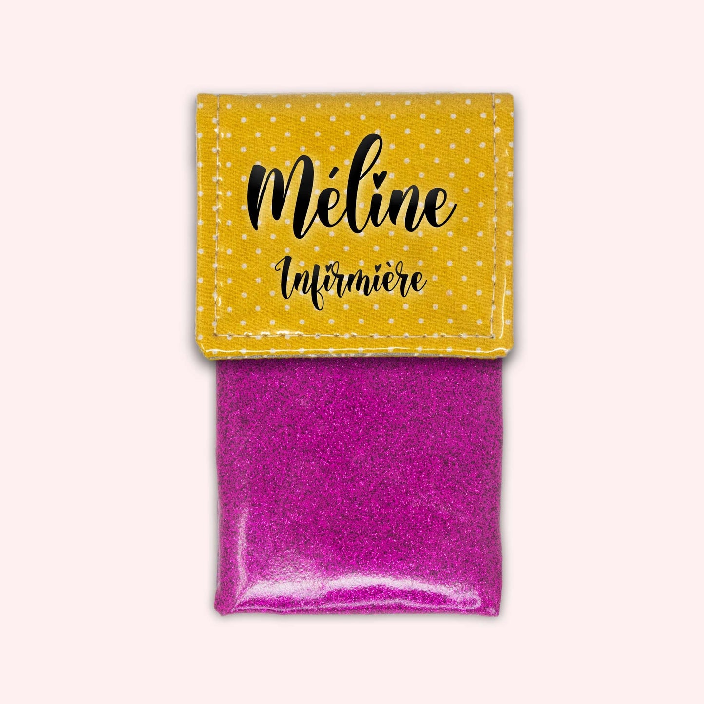 Yellow Polka Dot Magnetic Pouch