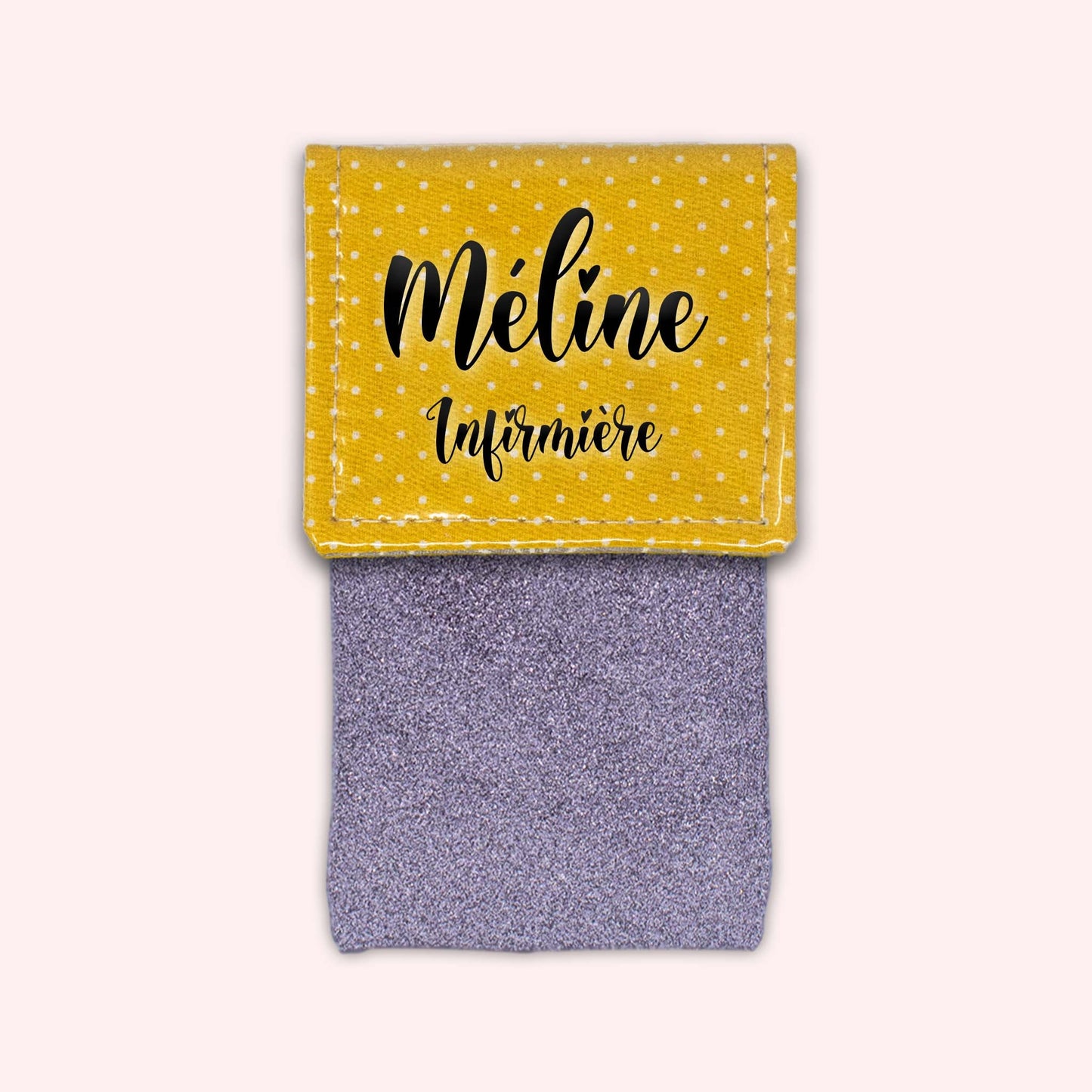 Yellow Polka Dot Magnetic Pouch