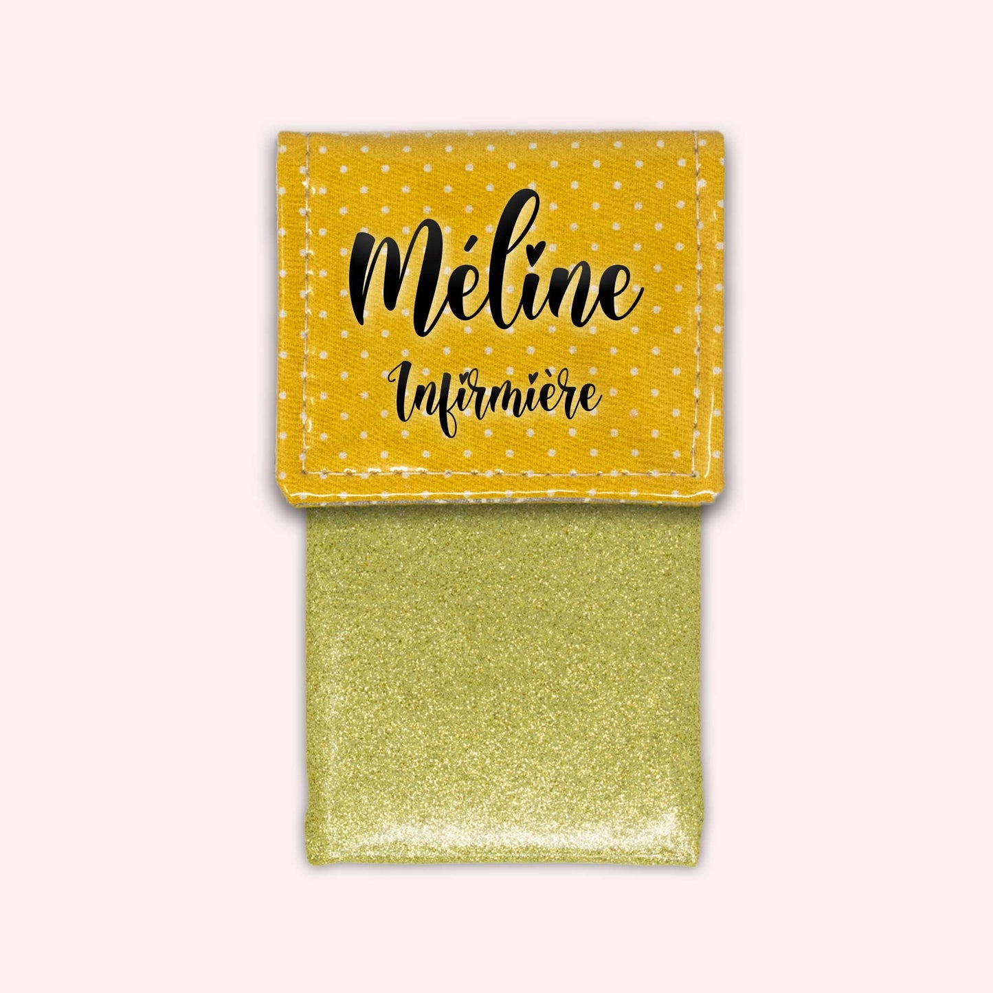 Yellow Polka Dot Magnetic Pouch
