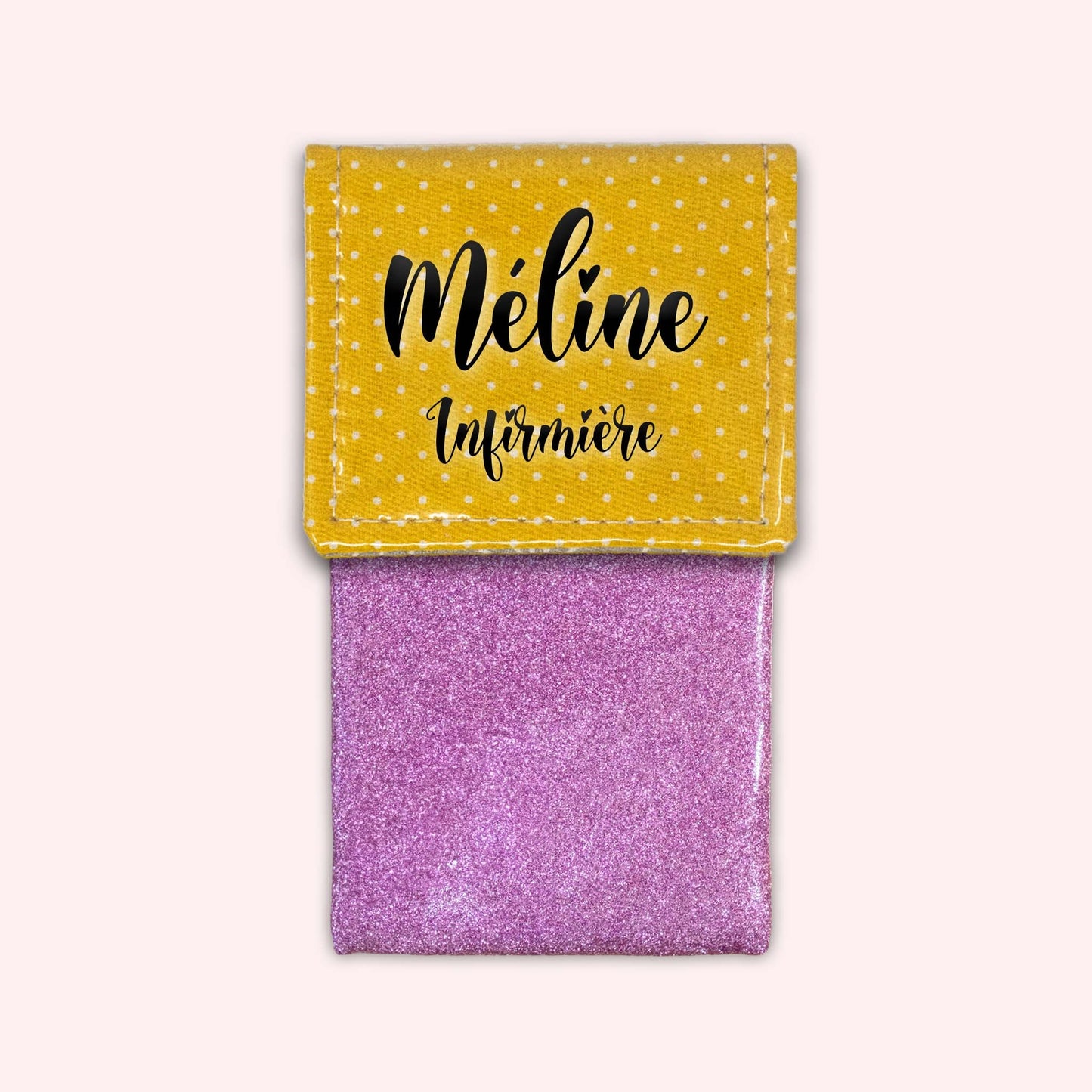 Yellow Polka Dot Magnetic Pouch