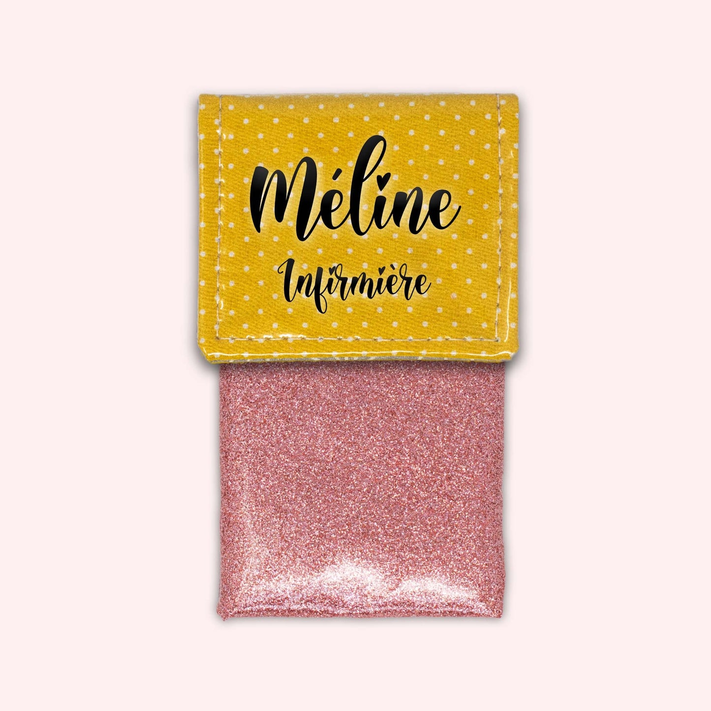 Yellow Polka Dot Magnetic Pouch