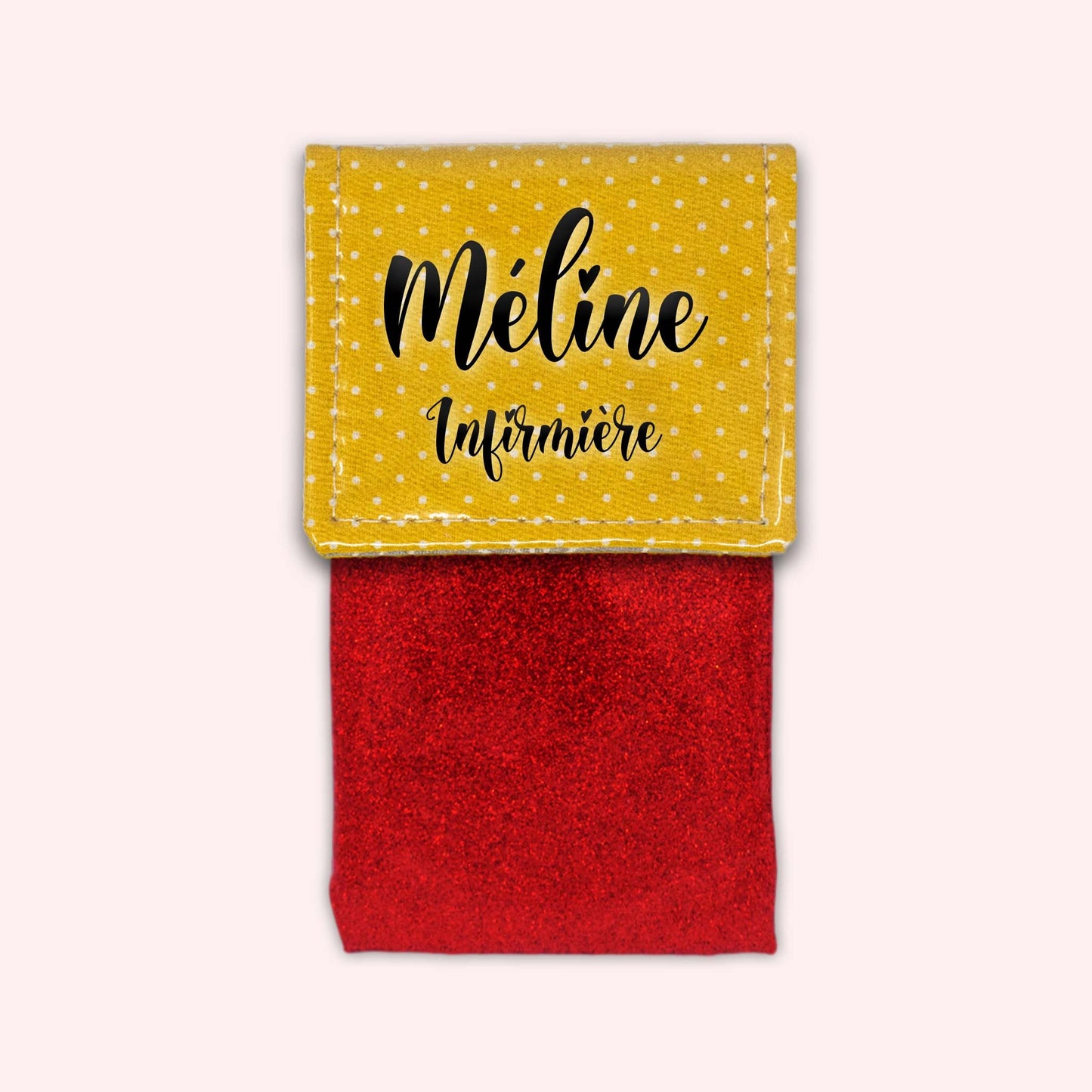 Yellow Polka Dot Magnetic Pouch