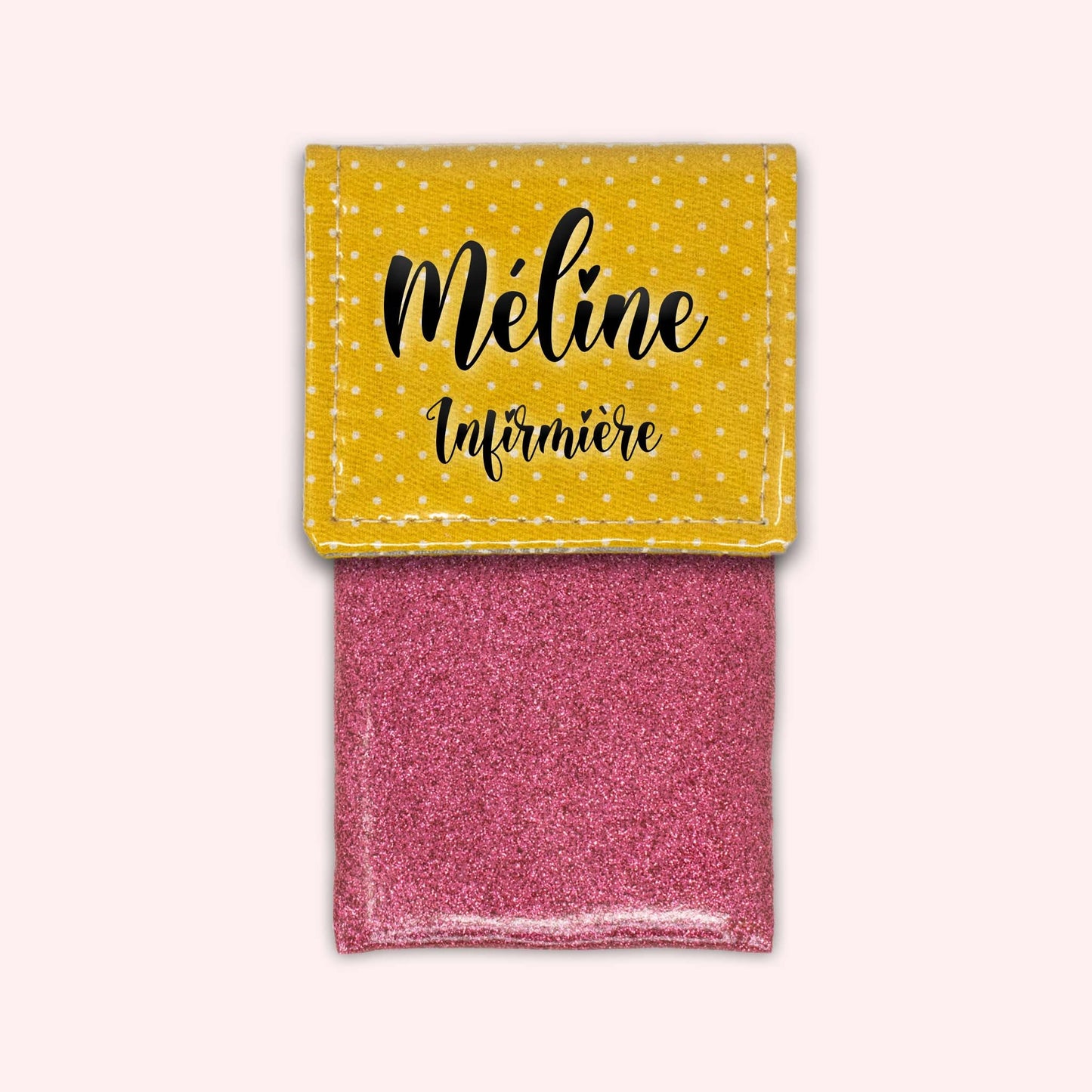 Yellow Polka Dot Magnetic Pouch
