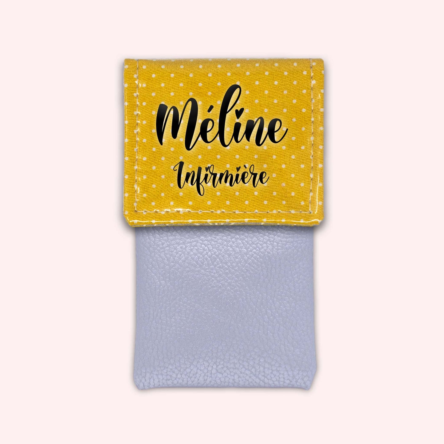 Yellow Polka Dot Magnetic Pouch