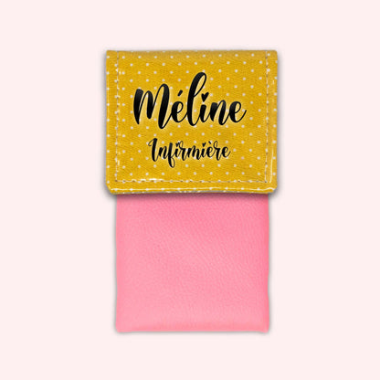 Yellow Polka Dot Magnetic Pouch