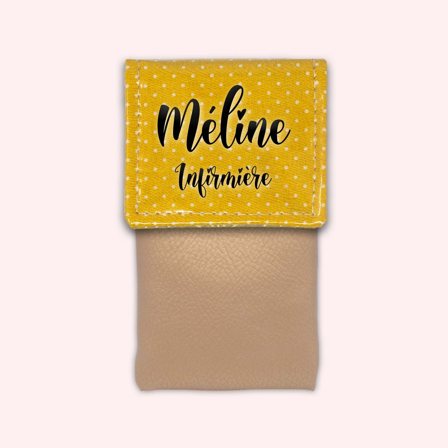 Yellow Polka Dot Magnetic Pouch