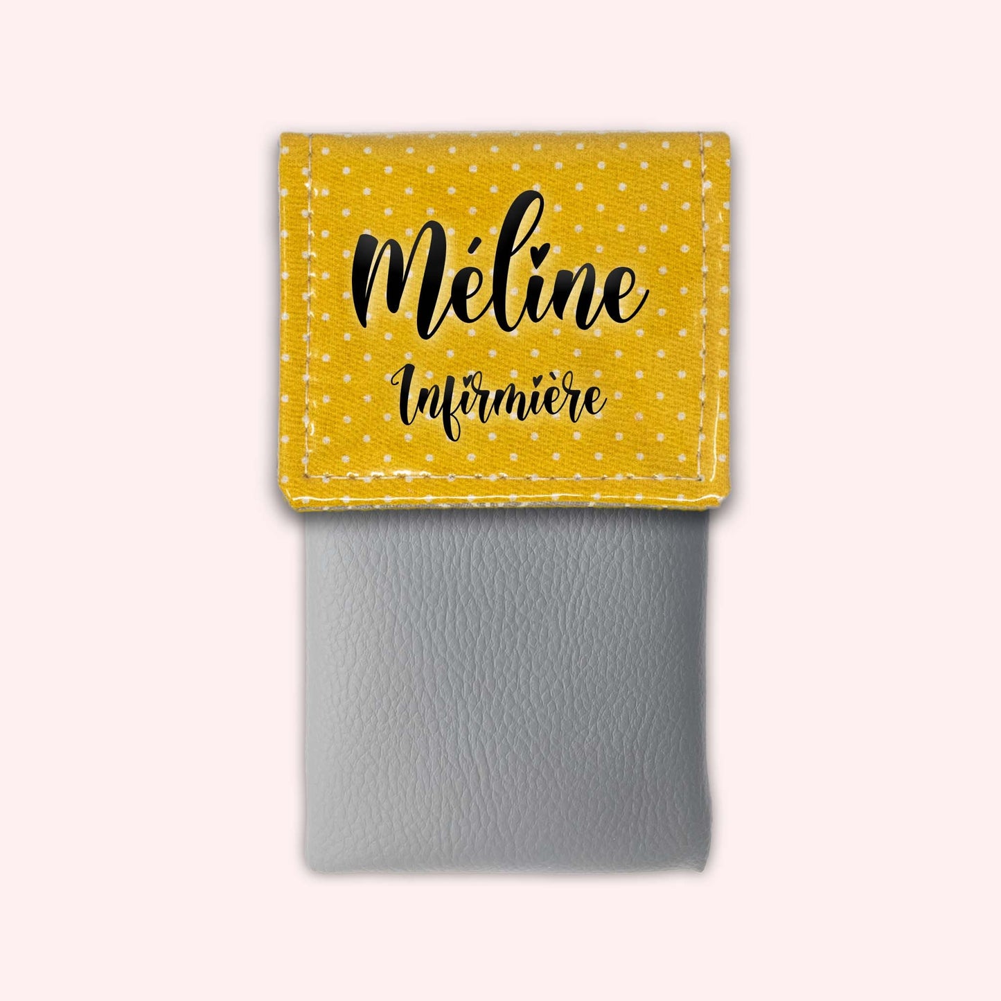 Yellow Polka Dot Magnetic Pouch