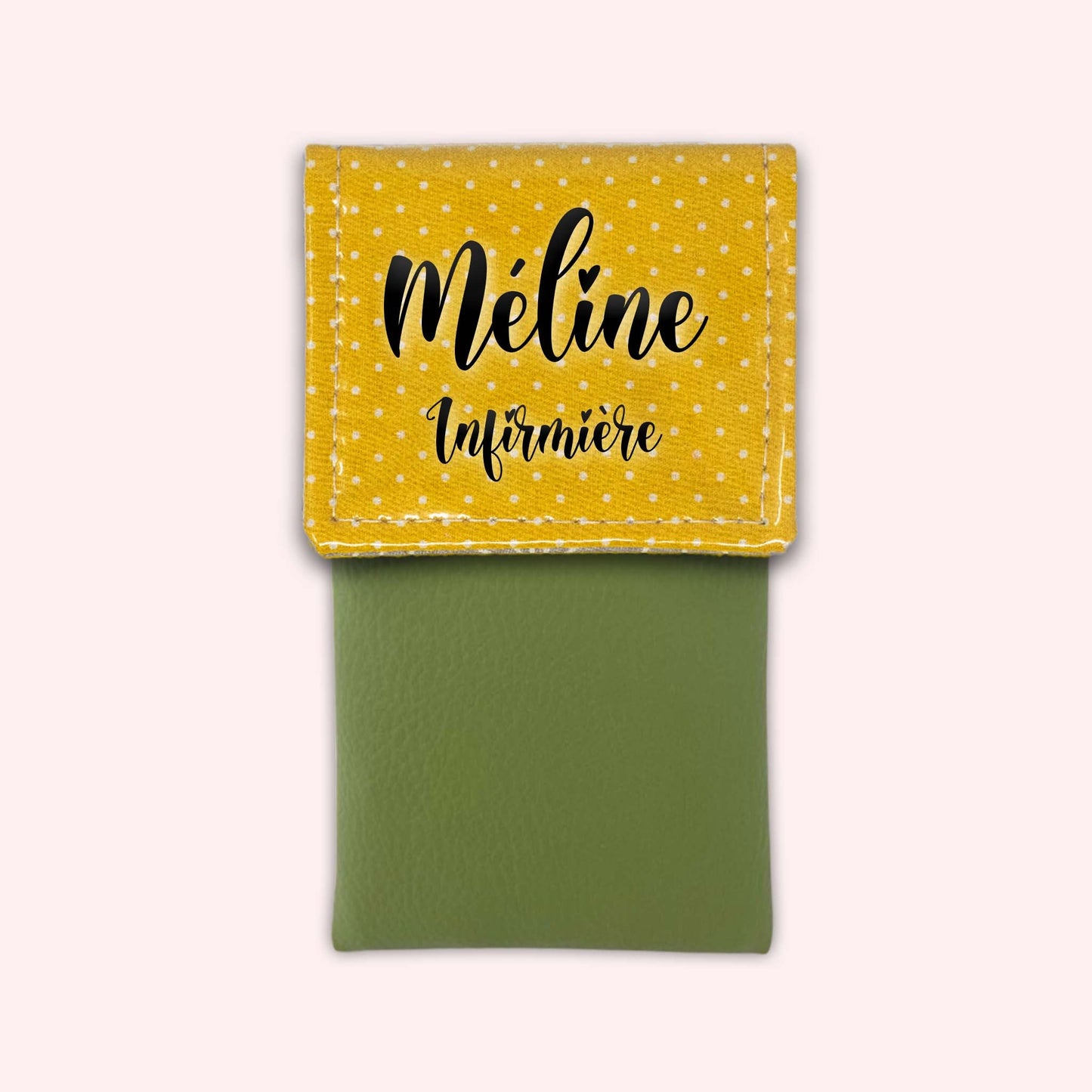 Yellow Polka Dot Magnetic Pouch