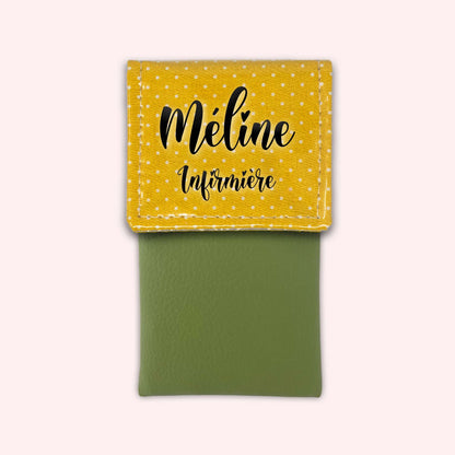 Yellow Polka Dot Magnetic Pouch