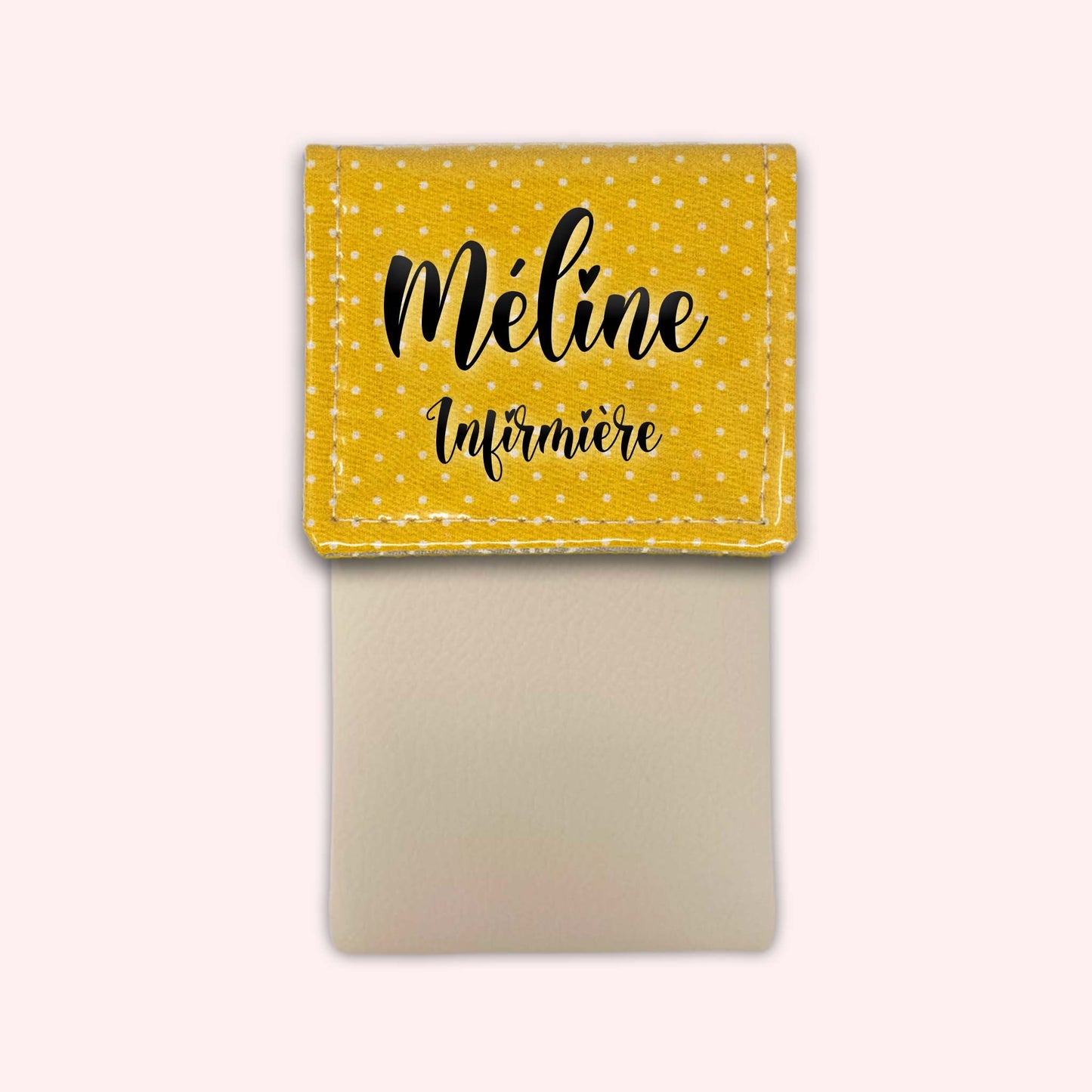 Yellow Polka Dot Magnetic Pouch