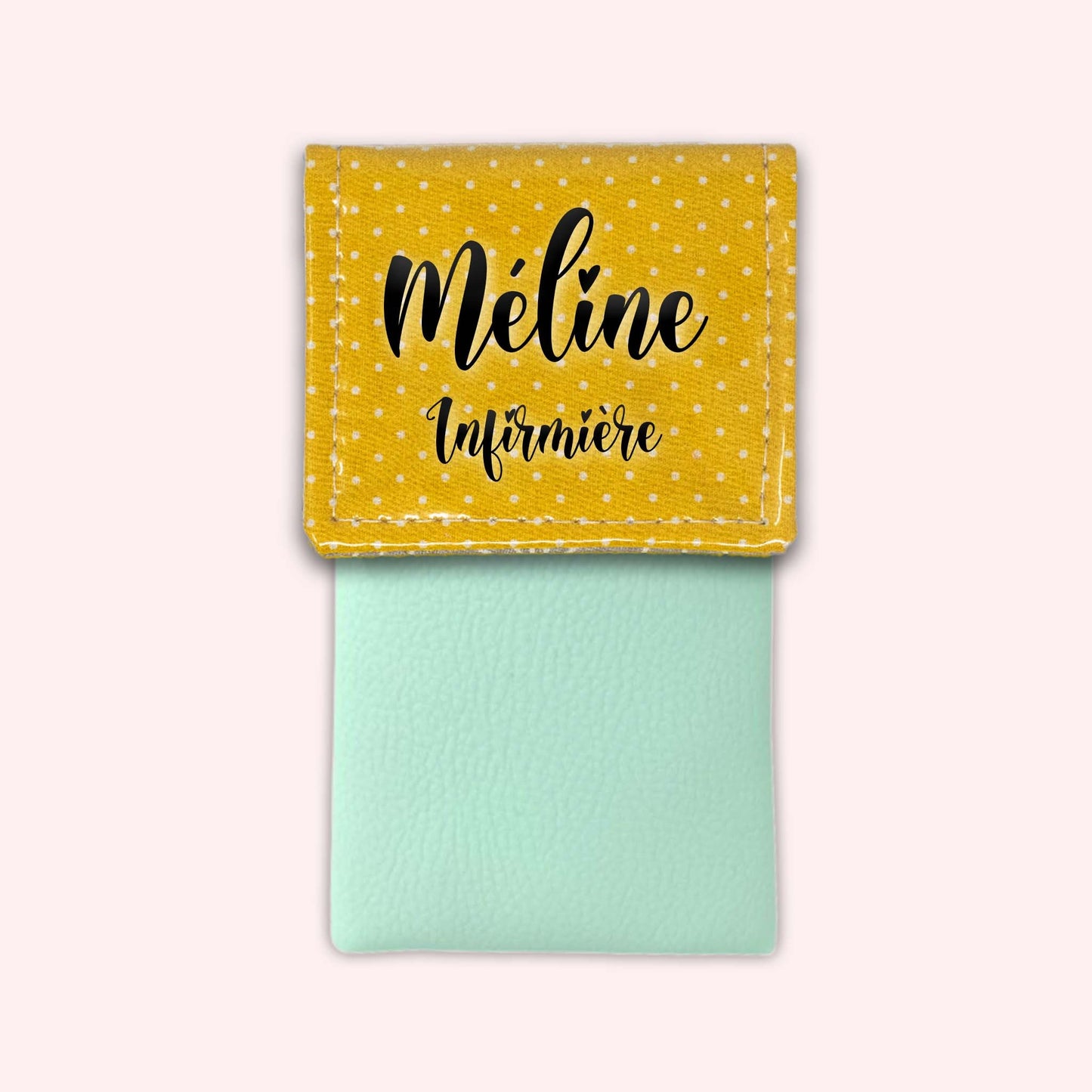 Yellow Polka Dot Magnetic Pouch