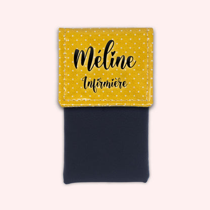 Yellow Polka Dot Magnetic Pouch