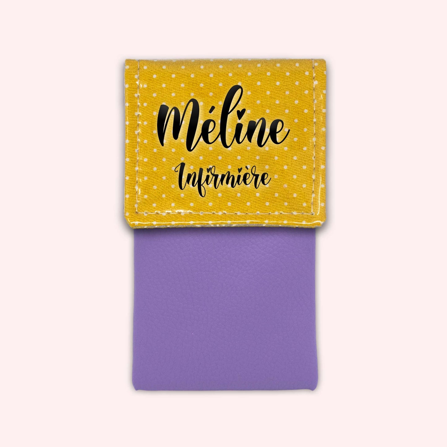 Yellow Polka Dot Magnetic Pouch