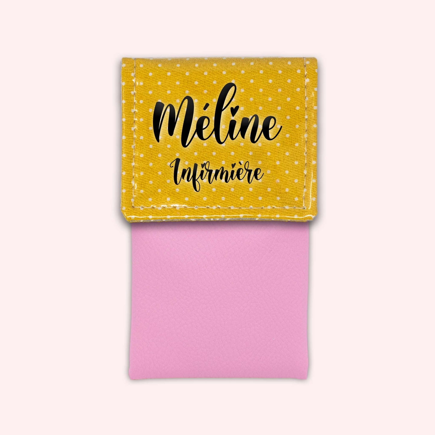 Yellow Polka Dot Magnetic Pouch