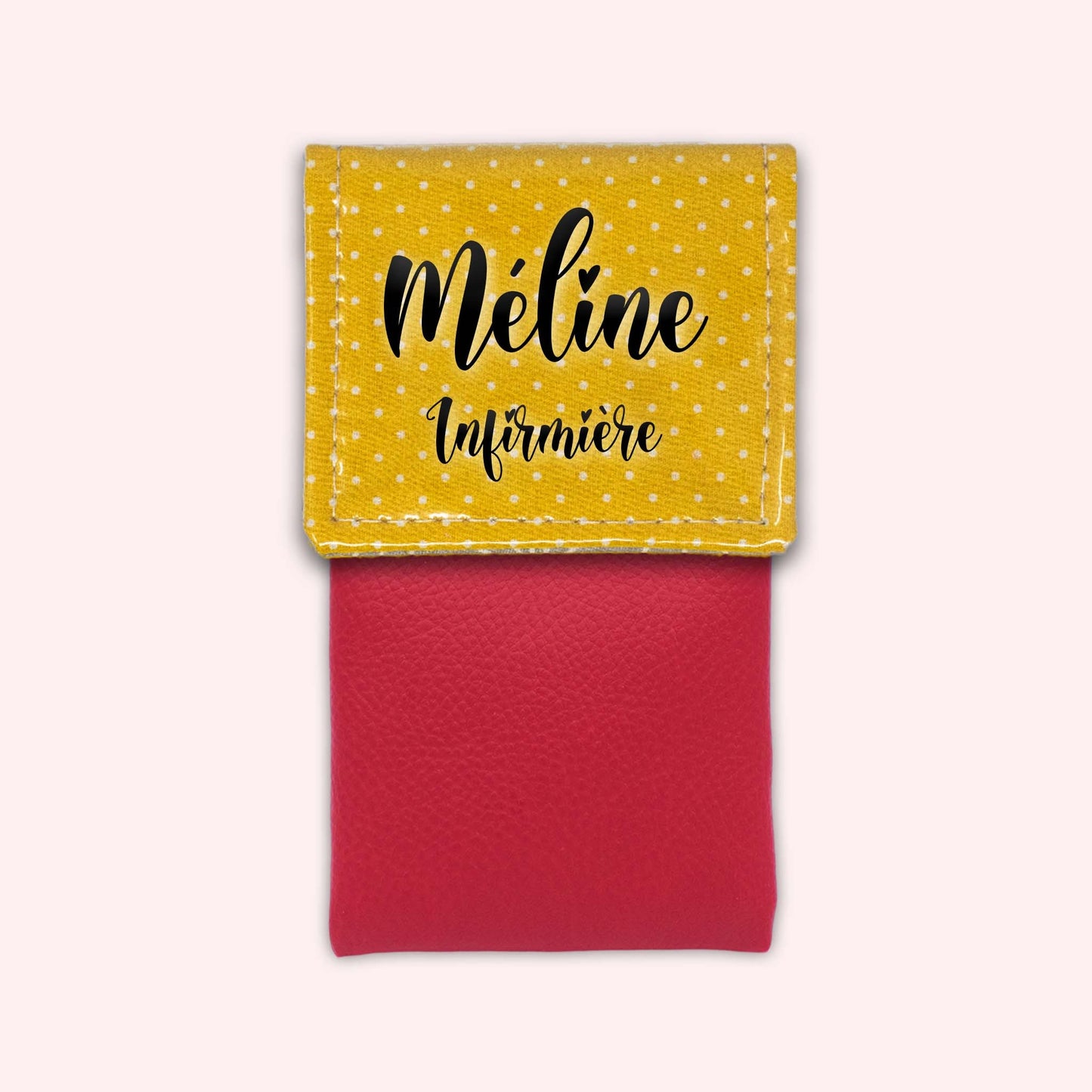 Yellow Polka Dot Magnetic Pouch