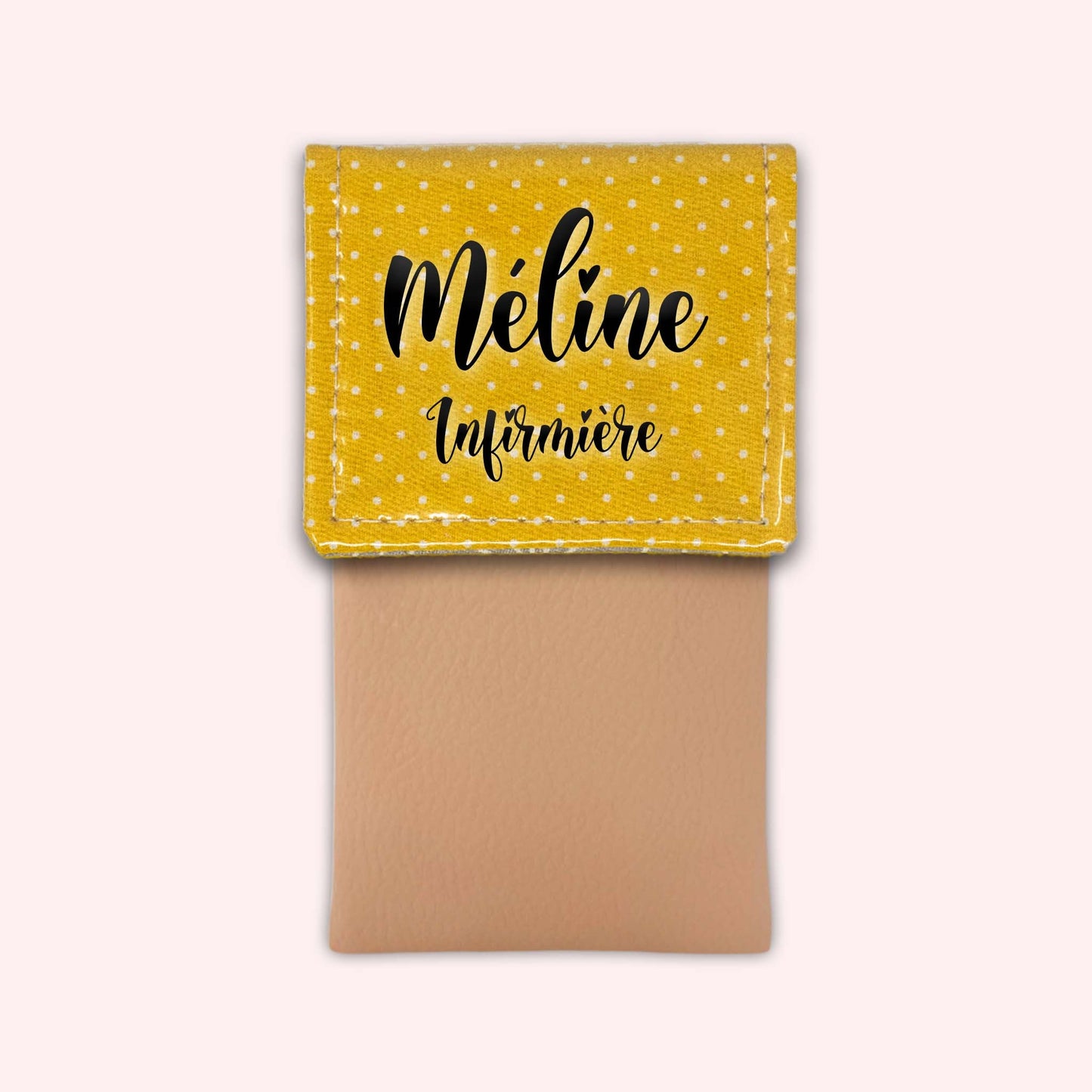 Yellow Polka Dot Magnetic Pouch