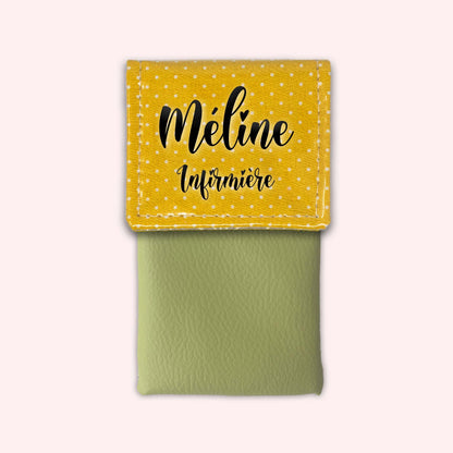 Yellow Polka Dot Magnetic Pouch