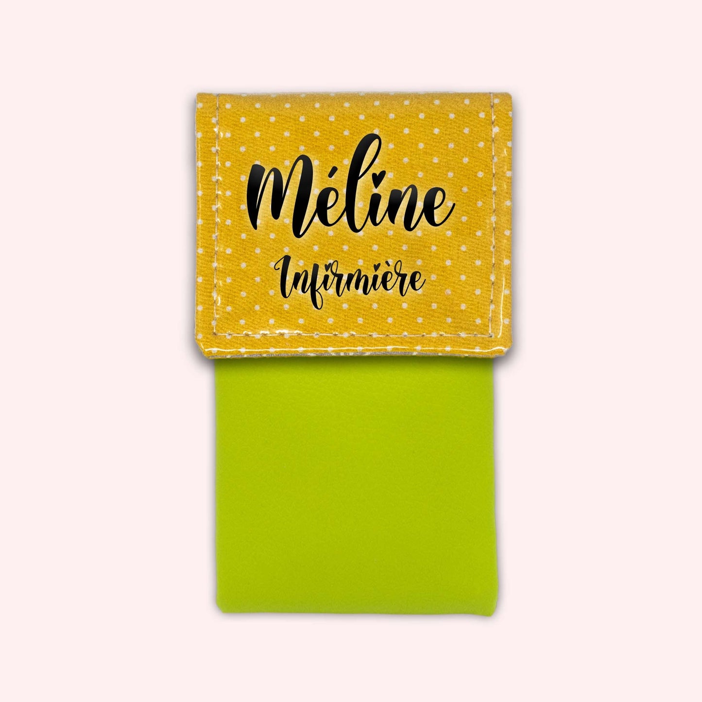 Yellow Polka Dot Magnetic Pouch